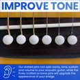 thumbnail image 2 of Bridge Pins Crosby Slotted Pure Bone para guitarra de 6 y 12 cuerdas, 2 of 9
