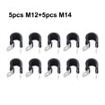 thumbnail image 1 of 10 Pcs Bande en Acier Inoxydable 304 Type-R +M14 Clip de Retenue en Caoutchouc, 1 of 7