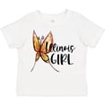 thumbnail image 3 of Inktastic Illinois Girl- Butterfly Girls Toddler T-Shirt, 3 of 5