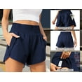 thumbnail image 5 of Rosvigor Womens Athletic Shorts High Waisted Running Shorts Gym Workout Shorts with Pockets, 5 of 6