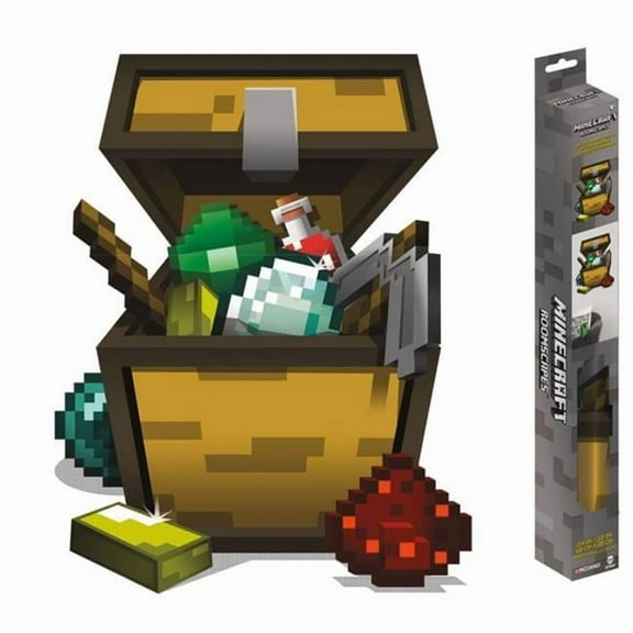 Minecraft Open Chest Room Scapes Wall Decals & Stickers