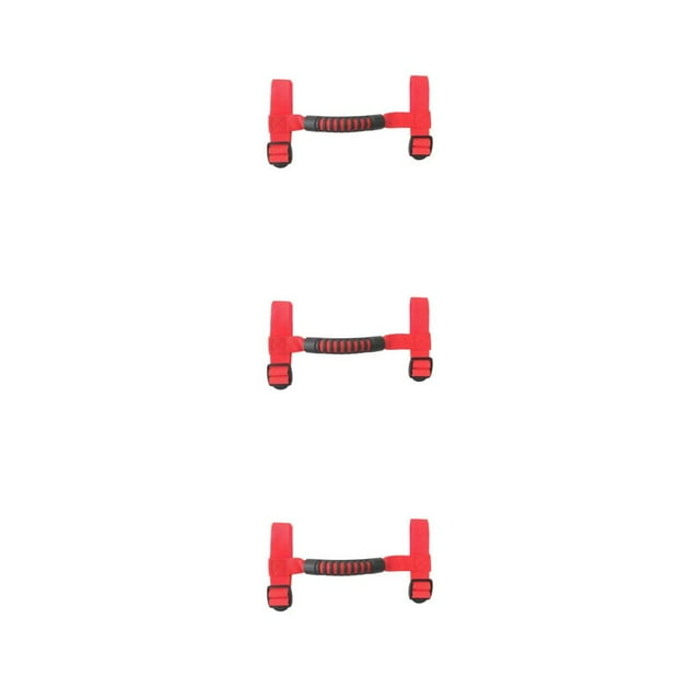 Decodeary Anti-Dérapant Électrique Pliant Scooter Poignée Imperméable Pôle Attaché Ceinture Rouge 3Set