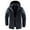 Navy-A, variant on IYTR Casual Hooded Warm Jacket Coats with Pocket Zipper Hooded Neck Solid Color Mens Winter Jacket Long Sleeve Jacket Blue XXXL