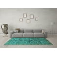 thumbnail image 3 of Ahgly Company Indoor Rectangle Oriental Turquoise Blue Industrial Area Rugs, 8' x 10', 3 of 4