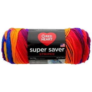 C&C Red Heart Super Saver Yarn 5oz Stripe Polo