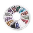 thumbnail image 2 of 800pcs Uñas 2mm Cristales  Multicolores Brillan Decoración Rhinestone Con Ruedas shamjiam  Cristales de uñas, 2 of 9
