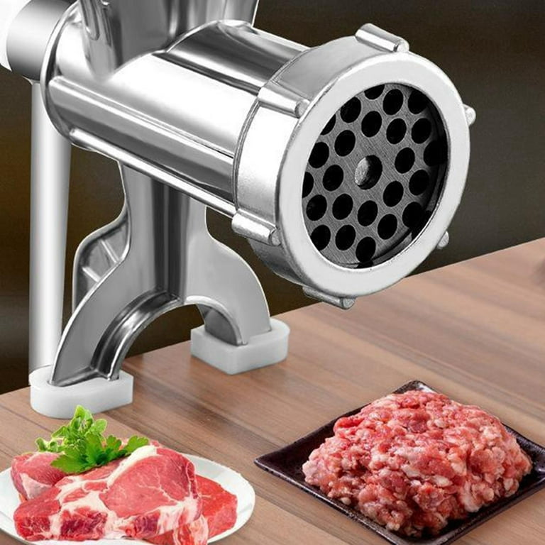 Stainless Steel Manual Meat Mincer Tool Table Hand Crank Sausage L 