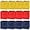 Navy Blue,Red,Yellow, variant on 12 Pcs Cube Storage Bin 11'' Collapsible Storage Cubes for Classroom Foldable Cube Storage Organizer Bins Fabric Bins Storage Basket Fabric Cubby Boxes for Shelf(Navy Blue,Red,Yellow)