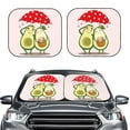 thumbnail image 2 of Balery 2 Piece Avocado Lovers Wearing Umbrella Car Windshield Sun Shade|Foldable Front Windshield Shade for Car Front Window for Most Sedans SUV Truck-Medium, 2 of 7