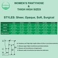 thumbnail image 2 of EvoNation Women's Everyday Sheer 20-30 mmHg Open Toe Thigh High Compression, 2 of 7
