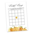 thumbnail image 2 of Inkdotpot Bridal Wedding Shower Bachelorette Party Bulk Blank Square Fill In Gift Ideas 50Pumpkin Fall in LoveBingoGameCards, 2 of 7