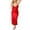 Red, variant on Women Lingerie Nightdress Sexy Backless Sleeveless Lace Spaghetti Strap V-Neck Long Dress Chemise Nightgown Sleepwear
