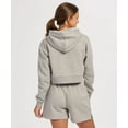 thumbnail image 2 of Boxercraft BW5404 Women's Cropped Fleece Hoodie-Oxford Heather-S, 2 of 4