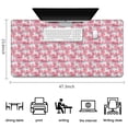 thumbnail image 5 of Long Mouse Pads for Desk,Pink Unicorn Rainbow Pattern Desk Mats on Top Of Desks, Desk Mouse Pad Extra Large with 3mm Non-Slip Base and Stitched Edge for Gaming,Office,Work,Home 47.3"x23.6", 5 of 6