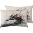 thumbnail image 2 of Bedding King Size Chinese Asian Duvet Cover Set & Bedroom Decor - Cozy Soft, 2 of 7