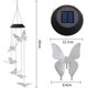 thumbnail image 4 of BRILLAR Lámpara solar colorida del carillón de viento de la mariposa para la decoración del jardín al aire libre, 4 of 5