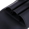 thumbnail image 4 of de material cuero hecho para bolígrafos para lápices 3 ranuras para bolígrafos para 3 bolígrafos Material escolar negro CUTICAT Estuche para pluma estilográfica, 4 of 8