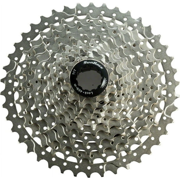 SunRace MS8 Cassette Silver- Range: 11-42 Drivetrain Speeds: 11