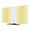 Lemon yellow white, variant on TV Cover 24'', Dark Green Elastic Stretch TV Screen Dust Cover Indoor, Modern Gradient Vertical Stripes Geometric Washable Anti-Dust Protector Covers, Universal Fit for Flat Curved LED LCD TVs