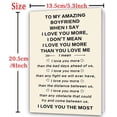 thumbnail image 2 of Tarjeta de San Valentín Bestmelo «I Love You More» para novio, 2 of 6
