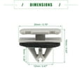 thumbnail image 4 of Unique Bargains W Type Trim Clips for Jeep Grand Cherokee 2012-2021 Plastic No.68172491AA Beige 80 Pcs, 4 of 7