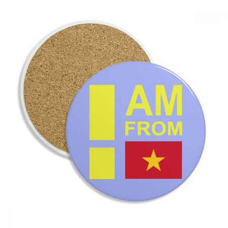 

I Am From Vietnam Art Deco Fashion Coaster Cup Mug Tabletop Protection Absorbent Stone
