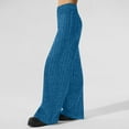 thumbnail image 3 of hotojiny Women's Pants Ribbed Knit Lounge Pajama Pants Soft High Waist Loose Wide Leg Pants Fall Comfy Pj Bottoms, 3 of 6