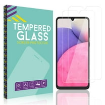 Xhy Samsung Galaxy A03 A13 A33 A53 5G Screen Protector Tempered Glass, HD Transparent Case Friendly Bubble Free 9H (2-Pack)