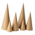 thumbnail image 3 of S SERENABLE 6 Pieces Paper Mache Cones Open Bottom Versatile DIY Hands on for Crafts Cardboard Cones for Decorating Halloween Decorations 15cm 25cm 35cm, 3 of 8