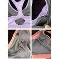 thumbnail image 3 of Mastectomy Sports Bra for Women,Wirefree Pocket Bra for Prosthesis, High Support, Breathable Activewear,Pink,L, 3 of 5
