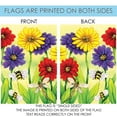 thumbnail image 5 of Toland Home Garden Zinnia Flight Flowers Flower Flag Double Sided 12x18 Inch, 5 of 5