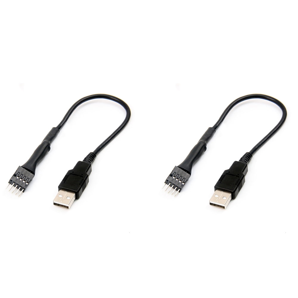 9pin Male to External USB A Male PC Mainboard Internal Data Extension CablODUS 