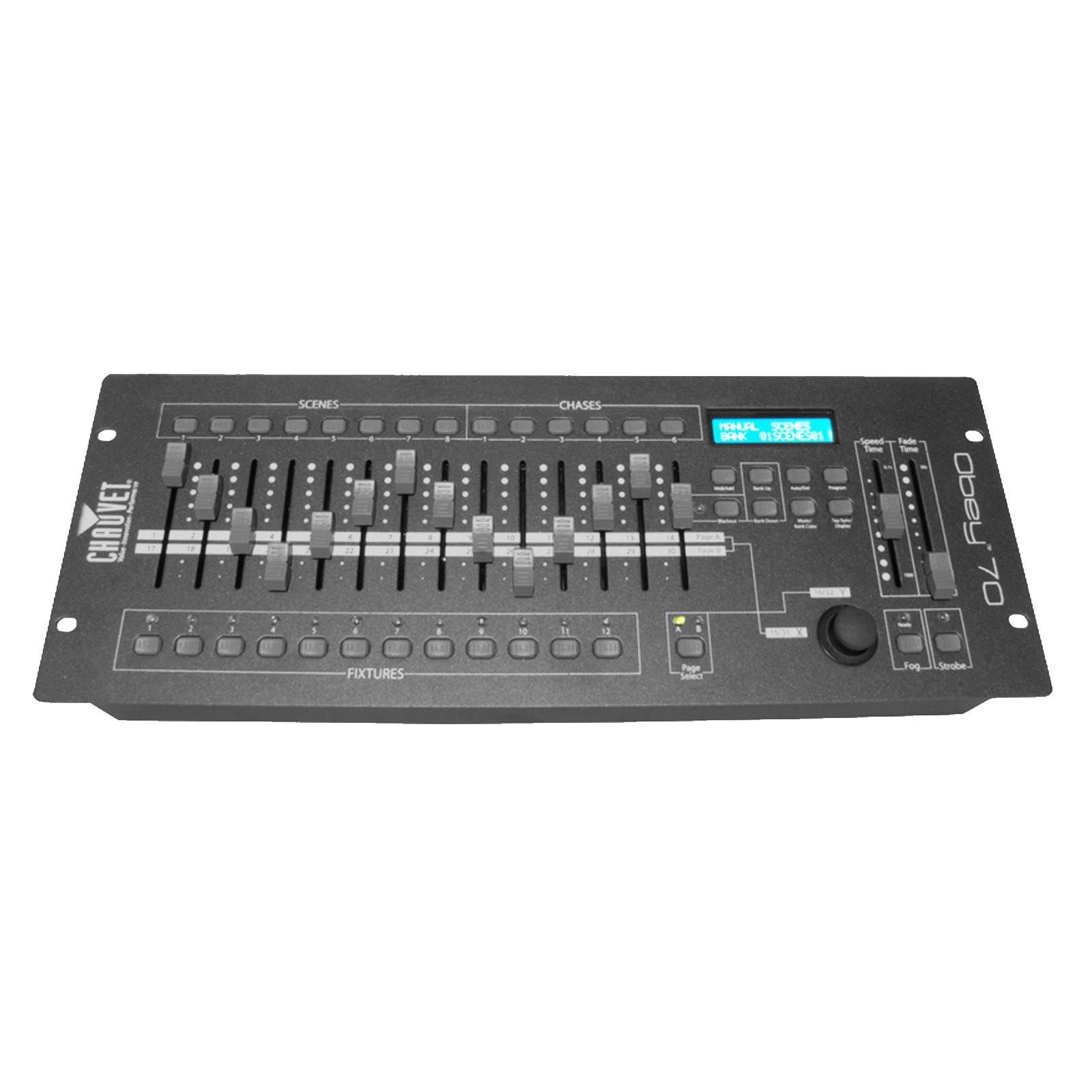 Chauvet DJ Obey 70 Universal DMX Lighting Controller with Case Package