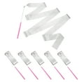 thumbnail image 1 of Uxcell Dance Ribbons, Gymnastics Dance Streamers with Non-Slip Wand Dance Flags Bling Silver, 1 of 7