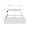 Atlantic Furniture AR8746032 Mission Traditional Bed with Matching Foot