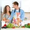 thumbnail image 6 of 5 Pcs Kitchen Set Heat Resistant Oven Mitts and Non-Slip Pot Holders with Adjustable Cooking Apron Watercolor Jellyfish, 6 of 6