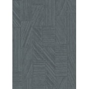 Warner Textures Kensho Charcoal Parquet Wood Wallpaper, 27-in by 27-ft, 60.8 sq. ft