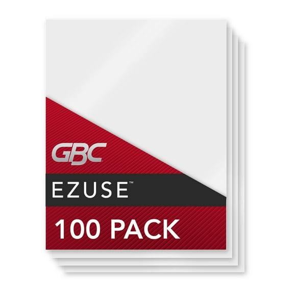 GBC Fusion EZUse Laminating Pouches, Clear, 100 / Box
