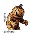 thumbnail image 2 of Vintage Halloween Decor, Wooden Mummy Figure, Rustic Distressed Table Top Ornament for Mantel Shelf Desk Home Party Atmosphere Creation, 2 of 2