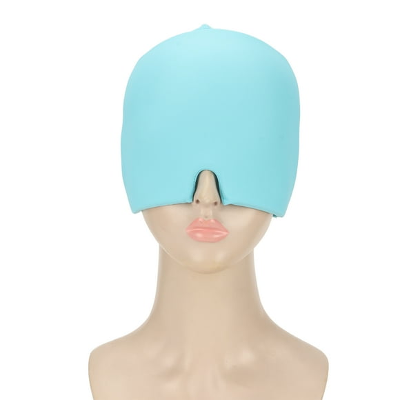 Cold Compress Stretchable Stress Relief Gel,Headache Relief Hat For Puffy Eyes Sinus Migraine Ice Head Wrap