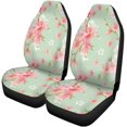 thumbnail image 2 of ABPHQTO Juego de 2 fundas para asientos de coche, flores de primavera para bebés, patrón de estilo retro Floral, Protector Universal para asientos delanteros de coche, se adapta, 2 of 4