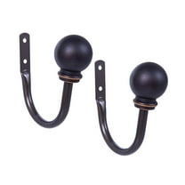 Kenney Chelsea Ball End Curtain Holdback Set, Oil Rubbed Bronze, Set of 2
