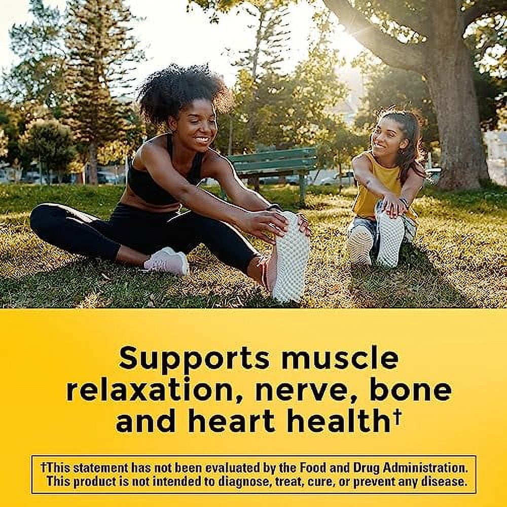 Nature Made High Absorption Magnesium Glycinate Gummies 100 mg per Serving, Muscle, Nerve, Bone and Heart Support, 40 Gummy Magnesium Supplement, 20 Day Supply