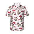 thumbnail image 2 of Goofa Caring Cow Hawaiian Shirt for Men, Unisex Summer Beach Casual Short Sleeve Button Down Shirts,Aloha Tropical Floral print shirt-3X-Large, 2 of 9