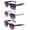 3 Pairs Matt Black, Matt Tortoise & Black Gunmetal, variant on IG9546RV-GN&BL&MR-3PK