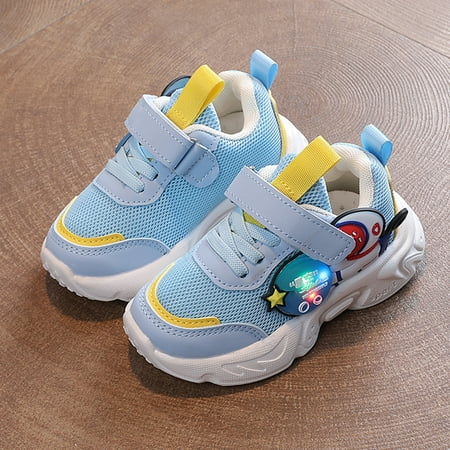 

Cathalem Sneaker Light up Children Sports Shoes Light Shoes Small White Shoes Light Board Shoes Non Toddler Shoes Size 9 Girls Blue 5 Years