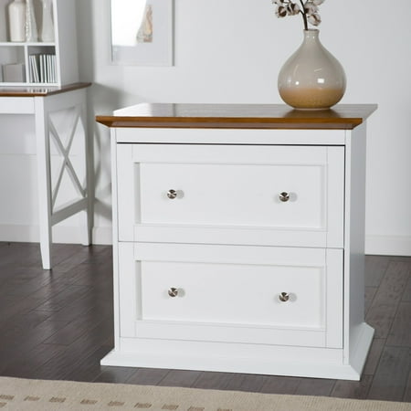 Belham Living Hampton 2 Drawer Lateral Wood File Cabinet White