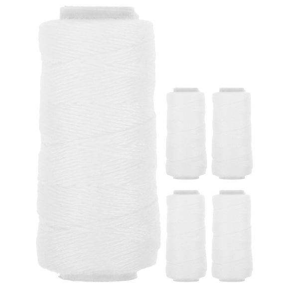 5 rollos de hilo de depilación, hilo de algodón de repuesto, herramienta de depilación, recortador de vello facial portátil
