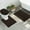 Chocolate Brown, variant on ITSOFT Luxury Shaggy Chenille Bathroom Mats, Bathmat Non-Slip Set, Navy Blue, 3 pc