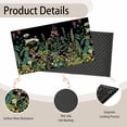 thumbnail image 4 of Weeds Entrance Door Mat,Herbs and Wild Flowers Spring Decor Welcome Doormat,Non-Slip Carpet Rugs Floor Mat Decorative for Home/Bathroom/Kitchen/Indoor 17"x30", 4 of 6